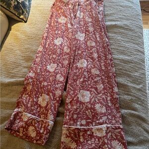 MAREA Red Floral Pajama Pants